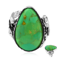 Kingman Green Mojave Turquoise Silver Ring (Art of Nature)