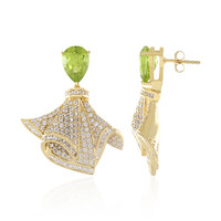 Peridot Silver Earrings