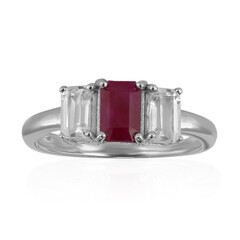 Kenyan Ruby Silver Ring