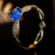 9K AAA Tanzanite Gold Ring (de Melo)