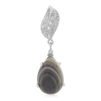 Botswana Agate Silver Pendant