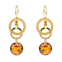 Baltic Amber Silver Earrings