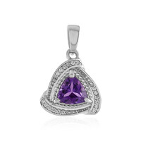 Siberian Amethyst Silver Pendant