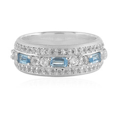 Swiss Blue Topaz Silver Ring