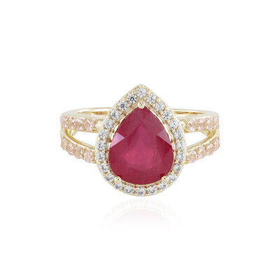 9K Bemainty Ruby Gold Ring (Adela Gold)