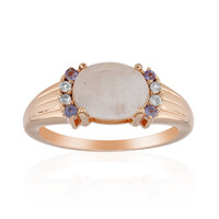 Rainbow Moonstone Silver Ring