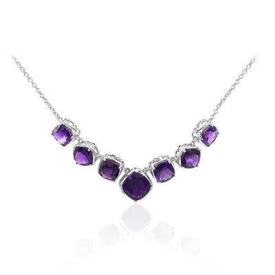 Moroccan Amethyst Silver Necklace