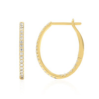 18K I1 (H) Diamond Gold Earrings (CIRARI)