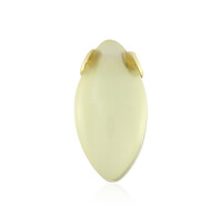 Yellow Agate Silver Pendant