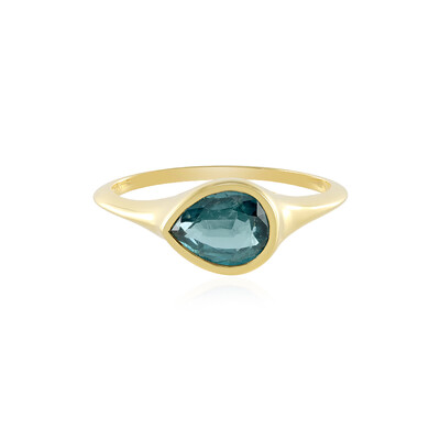 Teal Kyanite Silver Ring