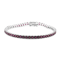 Rhodolite Silver Bracelet