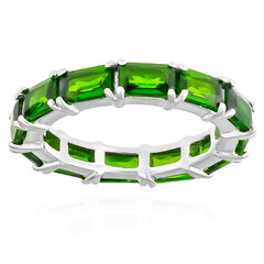 Russian Diopside Silver Ring