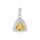 Citrine Silver Pendant