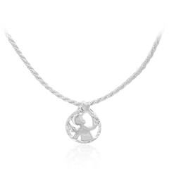 White Topaz Silver Necklace