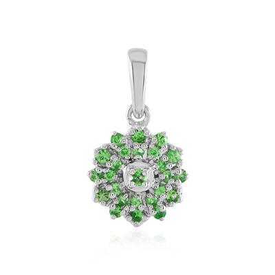 Tsavorite Silver Pendant