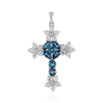 London Blue Topaz Silver Pendant