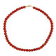 Red Onyx Silver Necklace