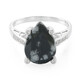 Snowflake Obsidian Silver Ring