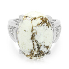 Magnesite Silver Ring