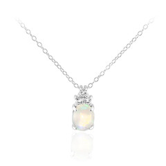 Welo Opal Silver Necklace