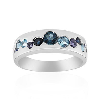 Blue Sapphire Silver Ring