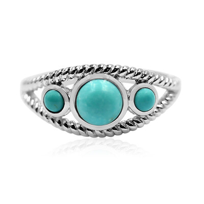 Campitos Turquoise Silver Ring (Anne Bever)