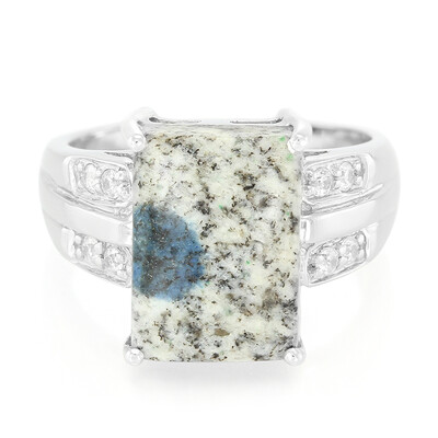 K2 Mountain Azurite Silver Ring