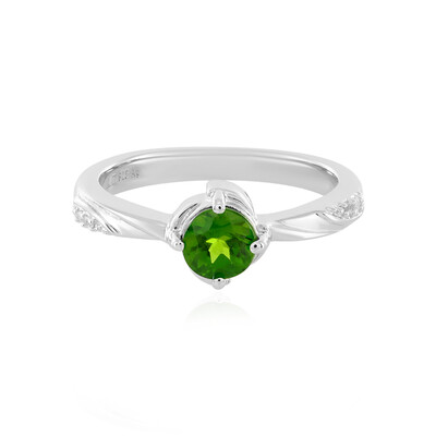 Russian Diopside Silver Ring