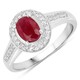 Ruby Silver Ring