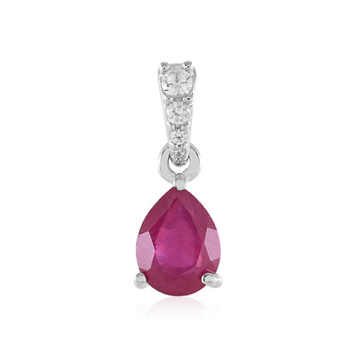 Madagascar Ruby Silver Pendant