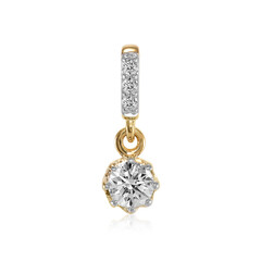 18K IF (D) Diamond Gold Pendant