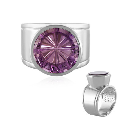 Rose de France Amethyst Silver Ring