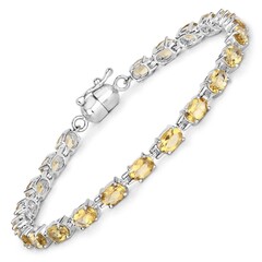 Citrine Silver Bracelet