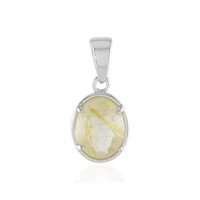 Rutile Quartz Silver Pendant