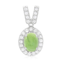 Imperial Chrysoprase Silver Pendant