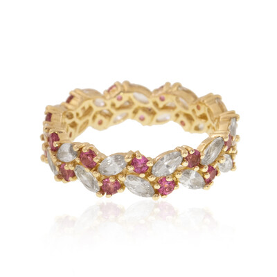 9K AAA Brazilian Rubelite Gold Ring (de Melo)