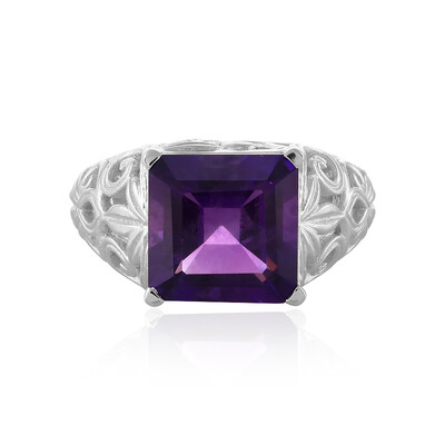 Zambian Amethyst Silver Ring