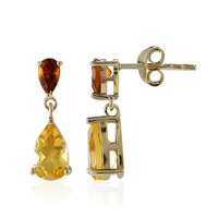 Citrine Silver Earrings