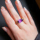 14K Zambian Amethyst Gold Ring (SUHANA)