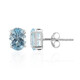 Sky Blue Topaz Silver Earrings