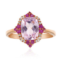 14K AAA Morganite Gold Ring (CIRARI)