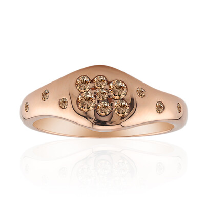 9K SI1 Argyle Rose De France Diamond Gold Ring (Annette)