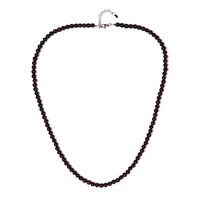 Indian Garnet Silver Necklace