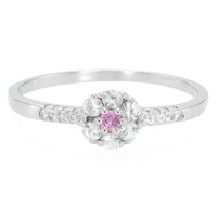 Ceylon Pink Sapphire Silver Ring