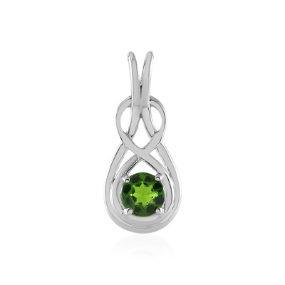 Russian Diopside Silver Pendant