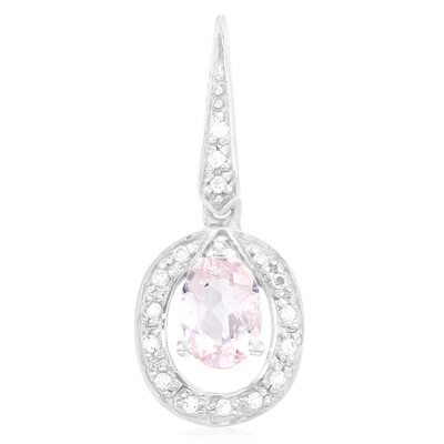 Pink Cuprian Tourmaline Silver Pendant