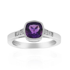 Siberian Amethyst Silver Ring