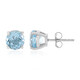 Sky Blue Topaz Silver Earrings