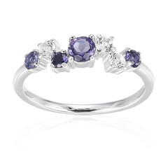 Iolite Silver Ring