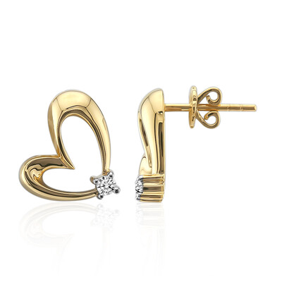 9K SI1 (G) Diamond Gold Earrings (Annette)